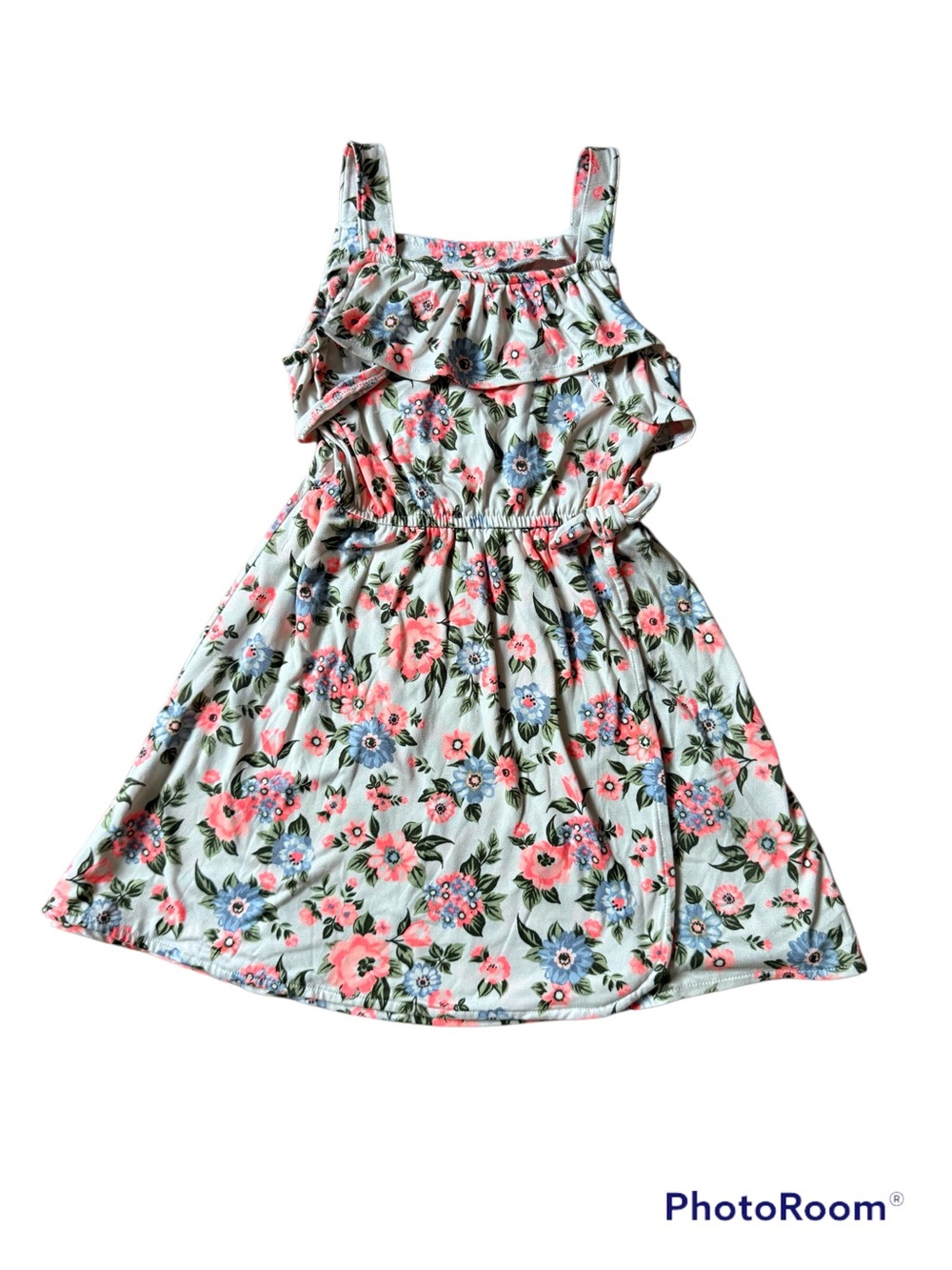 Little Lass Floral Ruffle Sundress